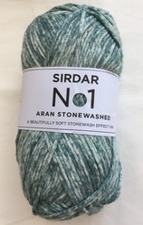 Sirdar Stonewashed Aran - 800 Sea Wash