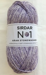 Sirdar Stonewashed Aran - 804 Faded Purple