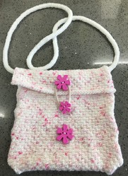 Childs Bag - Pink Square Cross Body