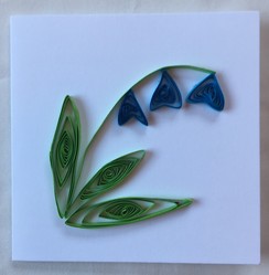 Handmade Card with Bluebell